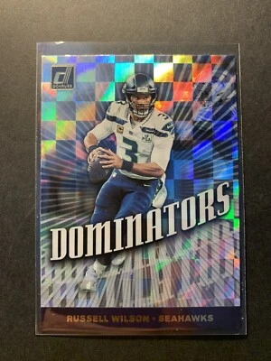 2019 Donruss Russell Wilson Dominators Seahawks - Image 1 of 2