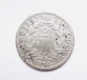 NAPOLEON Ier 2 francs 1814 A - Foto 1 di 2