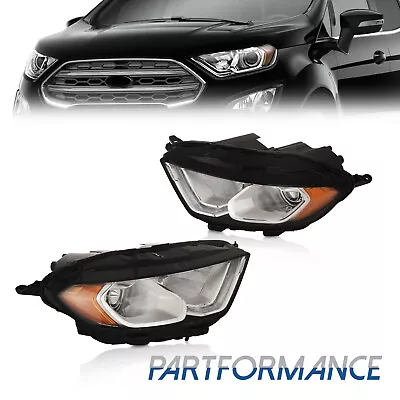 Headlight Set For 2018-2022 Ford EcoSport LH RH Halogen With DRL W/Bulb Foto 1 de 4