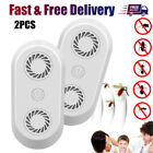 2PCS Ultrasonic Pest Repeller Plug In Deter Mouse Mice Rat Insect Repellent UK