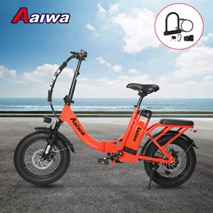 2024 16inch Folding Fat Tire Electric Bike 750W 36V Beach City Ebike for Adults - Picture 1 of 10