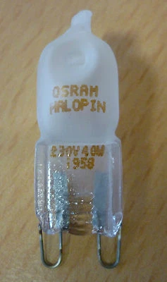 HOCHWERTIGER OSRAM HALOPIN 40W Matt 66840 AM 230V G9 DIMMBAR !!!! - Bild 1 von 2