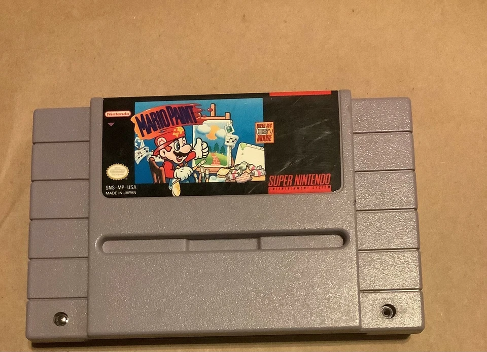 MARIO PAINT Super Nintendo Snes Video Game Only Tested & Working - TESTED - Image 1 of 1