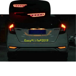 For Honda Fit Jazz 2018 2019 LED Rear Fog Lamp Bumper LED Brake Light  - Imagen 1 de 5