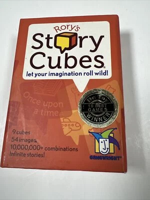 Rory's Story Cubes 游戏 Gamewright Imagination 8 岁以上完整 9 个游戏立方体 — 第 1/4 张图片