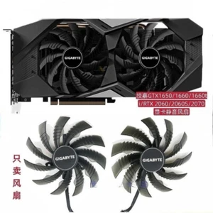 A Pair Fans For Gigabyte GTX1660 1660ti RTX 2060 2060S 2070 3060 Graphics Card - Picture 1 of 3