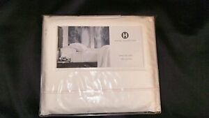 Hotel Collection Italian Percale 100% Cotton KING Flat Sheet White