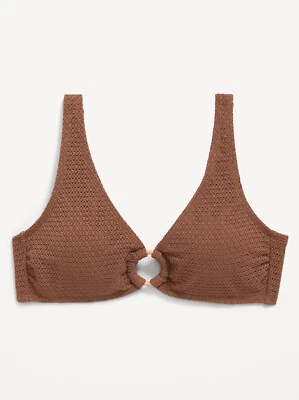 Top de natación de bikini con junta tórica de ganchillo Old Navy para mujer talla pequeña Foto 1 de 3