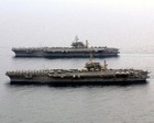 USS Constellation CV-64 and USS Kitty Hawk CV-63 Photo