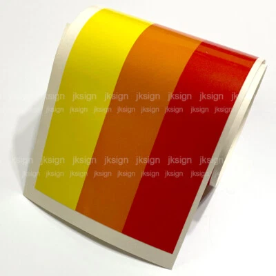 Color Stripes Sticker Decal Vintage BMW Germany Italy Toyota Fiat AUDI Bumper - Image 1 of 2