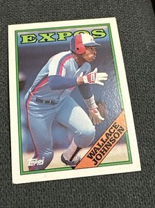 Wallace Johnson #228 Expos Topps 1988 Vintage Baseball Card