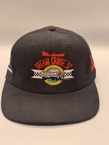 Vintage Woodward Dream Cruise Hat Cap Adjustable Black 1997 Detroit Cars 90s - Picture 1 of 13