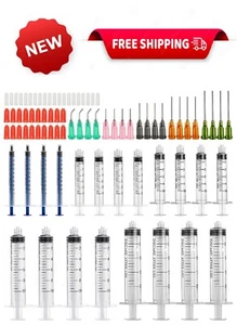Glue Applicator Syringe with Blunt Tip Needle and Cap, for Liquid, Glue, Ink, Pe - Picture 1 of 7