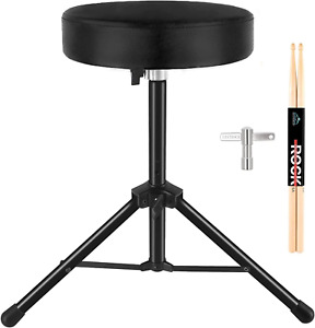 Drum Throne Universal Adjustable Height Drum Stools, Padded Drum Seat Stool Port