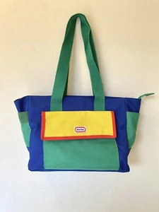 VINTAGE RARE 90s Little Tikes Primary Color Block Diaper Bag Bottle Holder - Picture 1 of 13