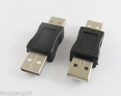 5x USB 2.0 A Male To USB A Male Plug Coupler Adapter Converter Connector Changer - Image 1 of 4