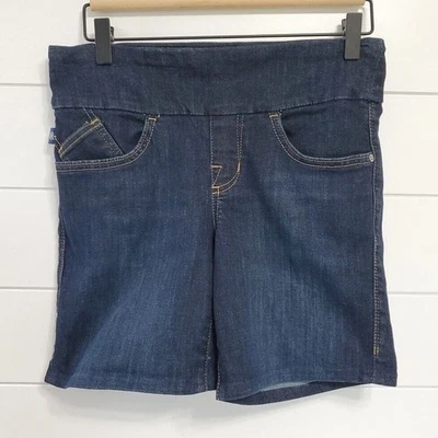 Rock & Republic Women's Fever Pull On Jean Shorts Size 8 Dark Wash Classic Comfy - Image 1 of 4