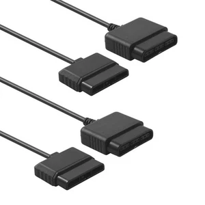 TENINYU 2PACK PS2 Controller Extension Cable Cord 6FT/1.8M Black - Picture 1 of 6