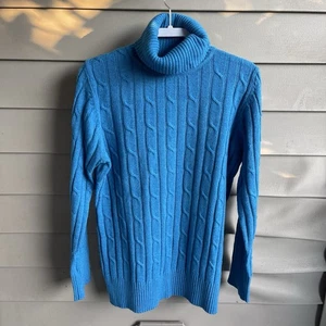 Maglione girocollo vintage LL Bean misto lana maglia cavo pescatore donna XL cabina - Foto 1 di 9