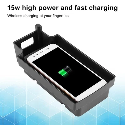 15W Wireless Fast Charging Pad Phone Holder Tray Part For 2013-20 DTS - Image 1 of 4