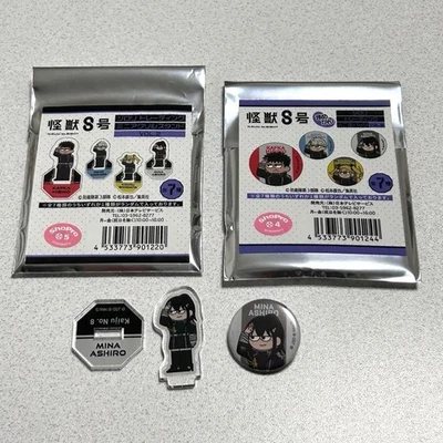 Kaiju No. 8 Jirori Mini Acrylic Stand Mini Can Badge Mina Ashiro - Image 1 of 2