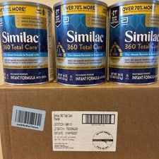 3Pack of Similac 360 Total Care Infant Formula 36 oz Value Cans Exp 04/2027