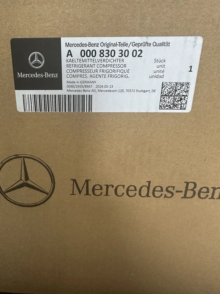 Compresor refrigerante A0008303002 OEM - Mercedes-Benz Foto 1 de 4