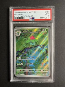 Ivysaur 167 PSA 9 2023 Pokémon MEW EN Illustration Rare - Picture 1 of 1