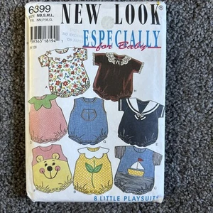 New Look 6399 Playsuit Sewing Pattern Sz NB-S-M-L Especially 4 Baby Newborn-18m - Picture 1 of 6