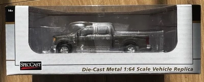 1/64 SpecCast 2017 Ford F-350 Supercrew 4x4 Pickup Truck Stone Gray New in Box - Image 1 of 3