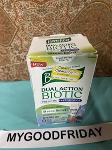 Benefiber Dual Action Biotic Plus Stress Relief Mixed Berry 18 Packs Exp 12/25 - Picture 1 of 6