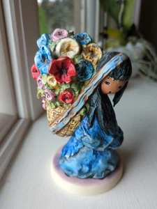 DeGrazia Goebel 1986 "Beautiful Burden" Figurine Women w/Flowers Signed Read - Picture 1 of 21