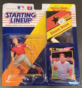 1992 Kenner Startaufstellung Chris Sabo Cincinnati Reds ungeöffnet mit Poster!! - Bild 1 von 2
