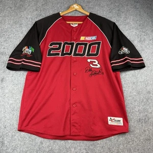 Vtg Nascar Dale Earnhardt #3 Chase Authentics Black Baseball Jersey Shirt Sz XL - Picture 1 of 11