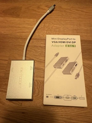 Mini DisplayPort toVGA HDMI DVI DPAdapter 4 in 1 Neuwertig! - Bild 1 von 4