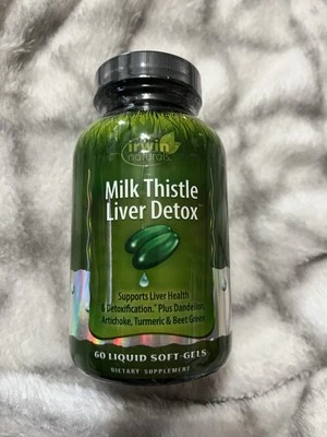Irwin Naturals Milk Thistle Liver Detox Supports Liver Health, 60 Softgels 01/27 - Image 1 of 3