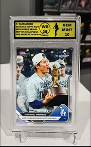 PLATINUM GRADED 10 Yoshinobu Yamamoto 2025 MLB Topps NOW 926 Presale DODGERS MVP - Bild 1 von 1