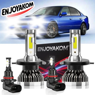 For Subaru Legacy 1995-1997 LED Headlight Fog Lights High/Low Beam Bulb White - Image 1 of 4