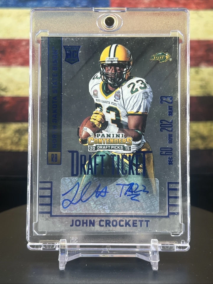 2015 Panini Contenders Draft Picks - Autographs John Crockett #255 College Draft - Image 1 of 2