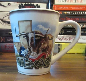 Taza Texas Longhorn Lone Star State taza de té de café 16 oz - Imagen 1 de 2