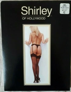 Shirley of Hollywood Red Heart Seamed Stockings Sheer Valentines Love Hosiery - Picture 1 of 4