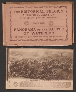 Historical Belgium Panorama of the Battle of Waterloo c.1910 Antique Postcards - Picture 1 of 4