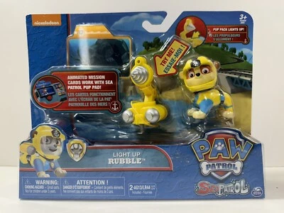 Paw Patrol Sea Patrol Light Up Escombros Nuevo En Caja (Pup Pad Mission Card) Foto 1 de 4