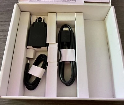 ALIMENTATORE TRASFORMATORE PER DECODER SKY Q E GLASS STREAM ORIGINALE +CAVO HDMI - Immagine 1 di 2