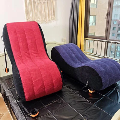 Silla Almohada Inflable Sexo Toughage Sofá Muebles Puños Cojín Posición Amor Foto 1 de 4