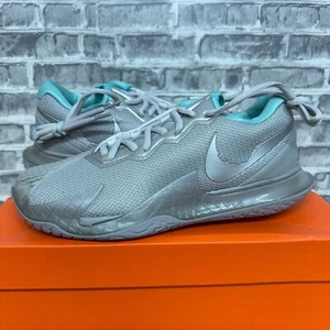 Nike Zoom Vapor Cage 4 'Metallic Silver Nadal Tennis Shoes CD0424-004 Mens Sz 7 - Picture 1 of 8