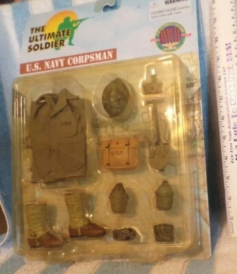 2000 ИДЕАЛЬНЫЙ СОЛДАТ АКСЕССУАРЫ ВМС США CORPSMAN NIP - Изображение 1 из 2