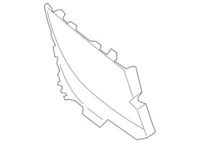 Genuine Ford 2014-2016 Transit Connect XLT Bumper Grille End Plate DT1Z-9D440-D - Image 1 of 2