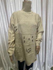 Suéter cuello alto nórdico vintage GIESSWEIN - Imagen 1 de 7