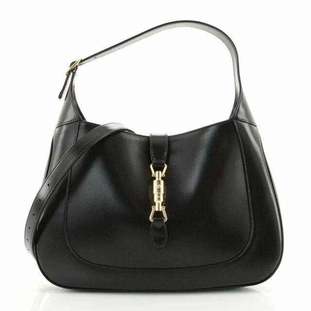 Gucci Jackie 1961 Shoulder Bag Medium Black Leather/Suede